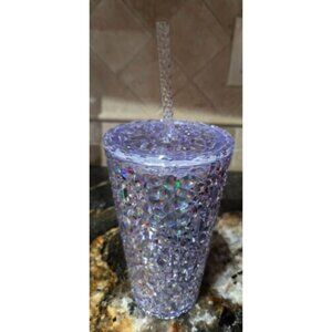 Starbucks Iridescent Gem Tumbler Holiday 2024 Jeweled Rainbow w/ Straw NWT